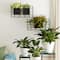 Glitzhome® Black Metal Vertical Wall Planter Stands Set
